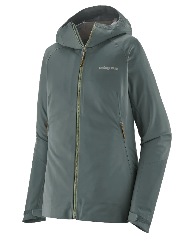 Patagonia Women's Upstride Jacket - Nouveau Green Spandex Blend Rayon Blend Denim Blend