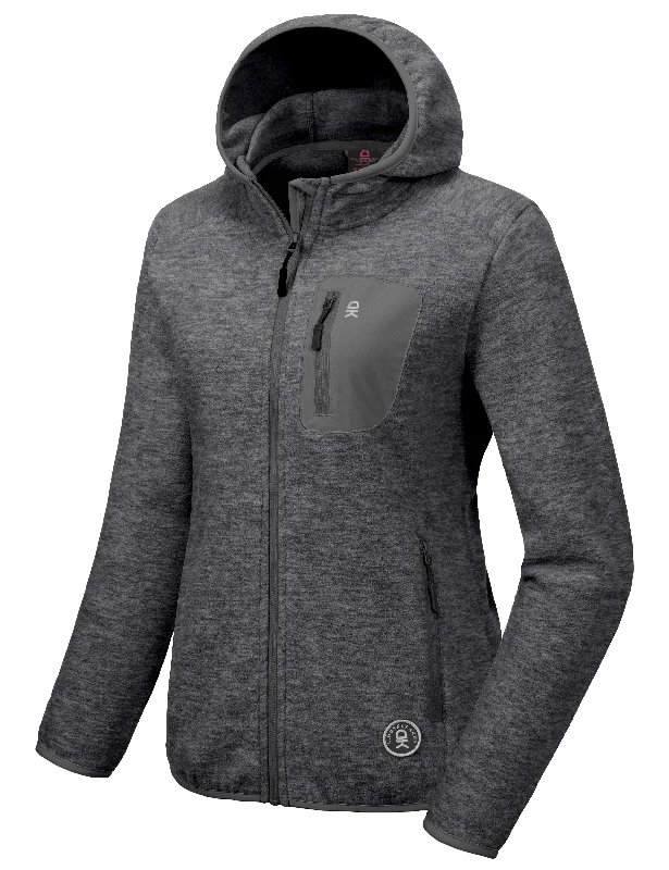 Women's Lightweight Warm Polar Fleece Running Hooded Jacket Cozy Warm Stylish