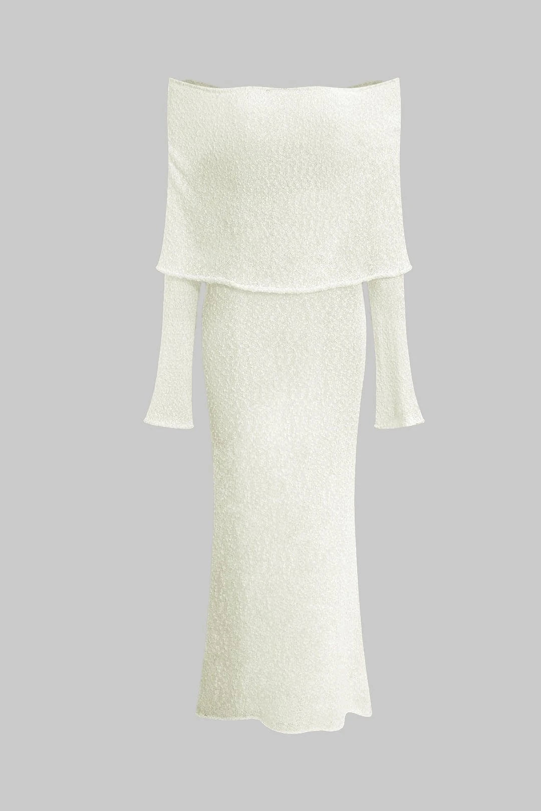 Cover-Up Off-Shoulder Maxi Dress Trendy Short Sleeve Maxi Dress