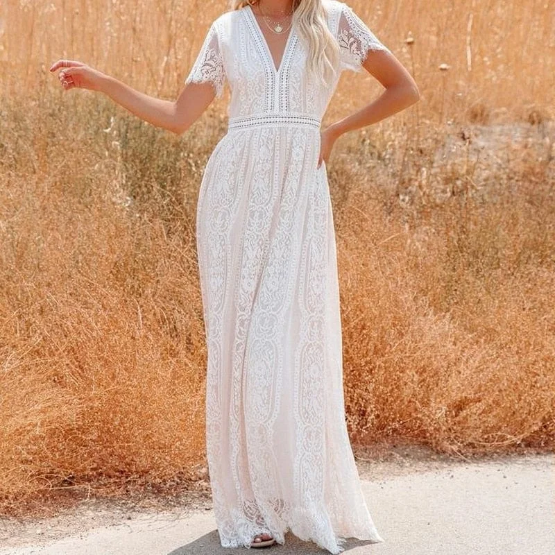 Emersyn Boho Maxi Dress Stylish Boho Chic Maxi Dress