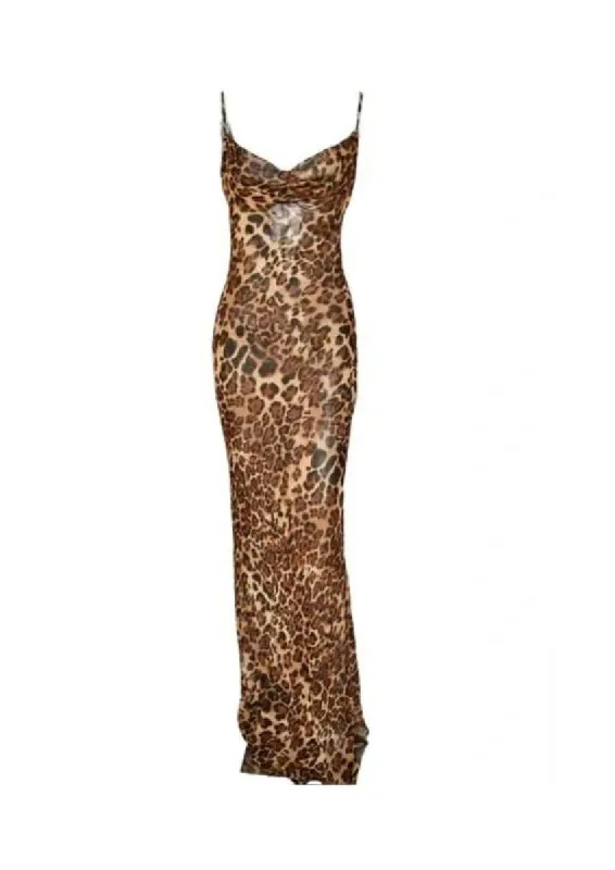 Lace Print Maxi Dress Elegant Tiered Maxi Dress