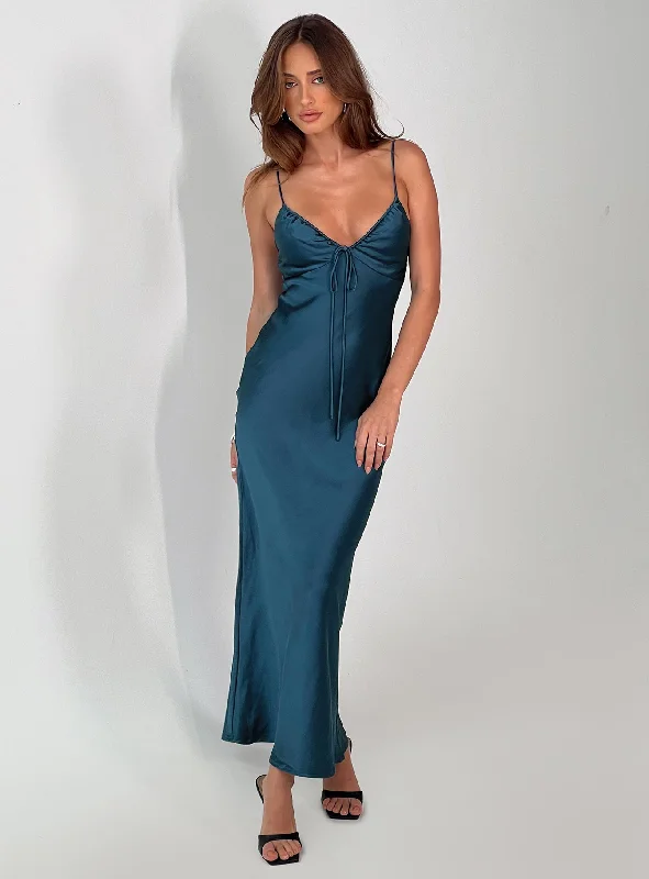 Maguire Maxi Dress Navy Fashionable Chiffon Maxi Dress