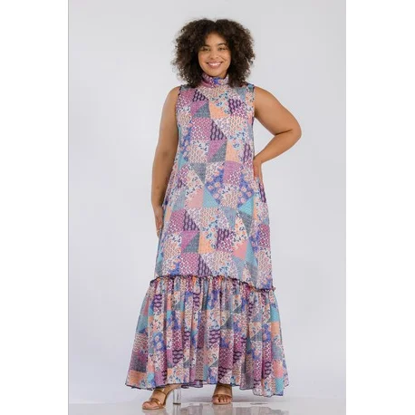 Printed Maxi Dress Chic Off-Shoulder Maxi Dress