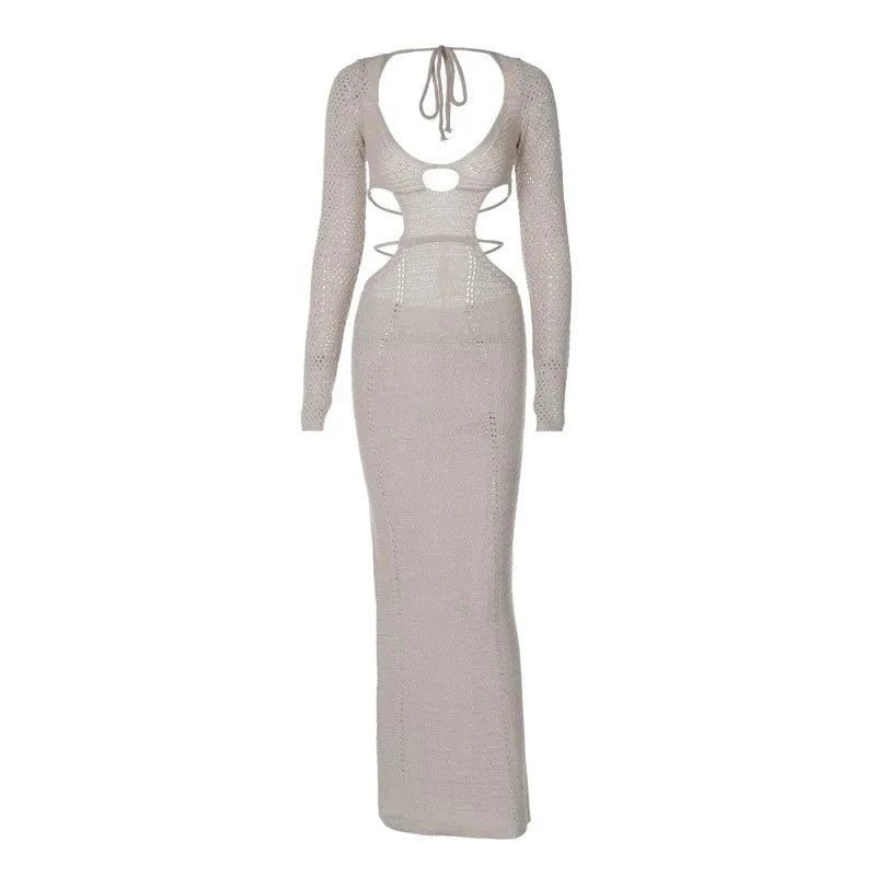 Vacation Maxi Dress Elegant Maxi Dress with Slit