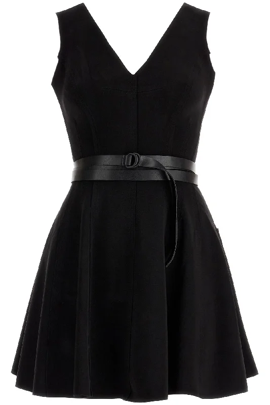 Grace Jersey Mini Dress For Women  - Black Cozy Long Sleeve Mini Dress