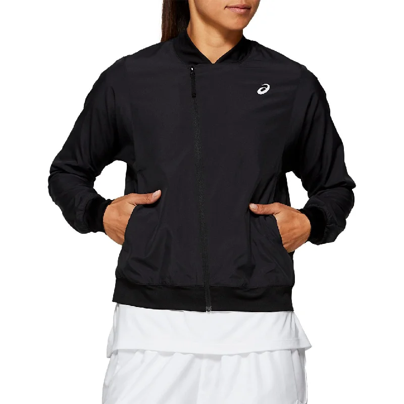 Asics Women's Practice Jacket (Black) Rayon Jacket Velvet Jacket Corduroy Jacket