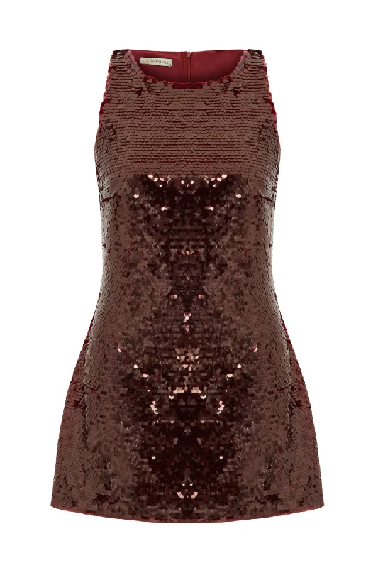 BADE MINI DRESS Elegant Sequin Mini Dress