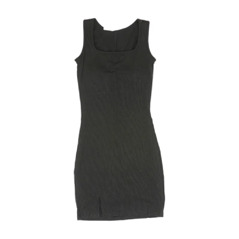 Black Solid Mini Dress Classic Shift Mini Dress