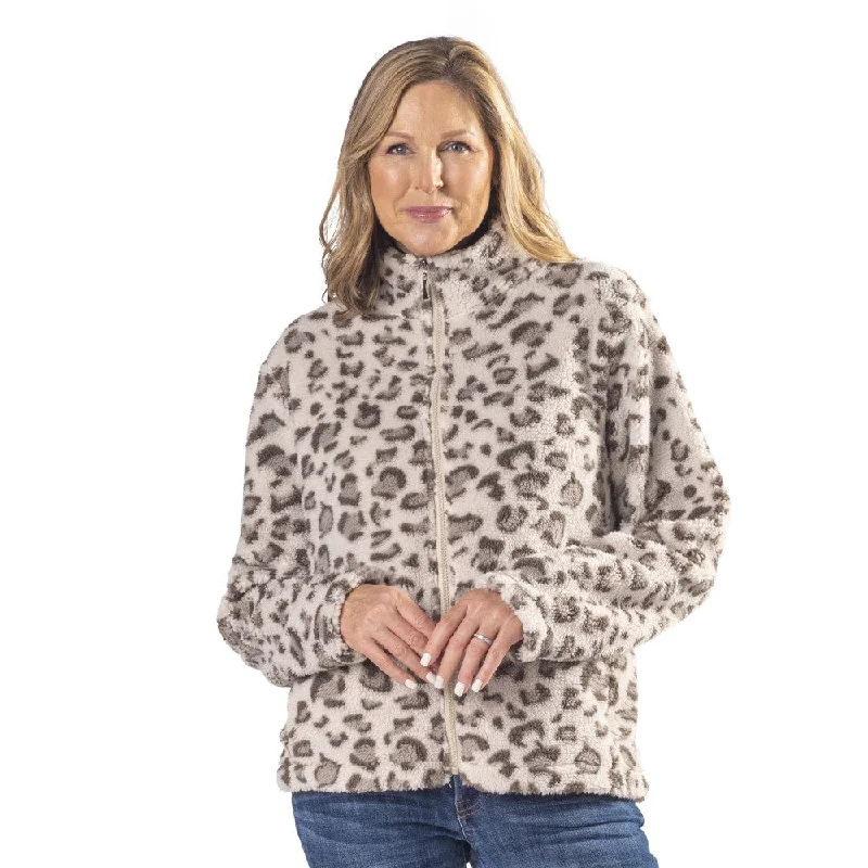 Leopard Print Teddy Bear Fleece Jacket Chenille Jacket Brocade Jacket Lace Jacket