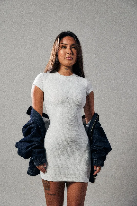 Maya Mini Dress | Vanilla Trendy Lace Mini Dress