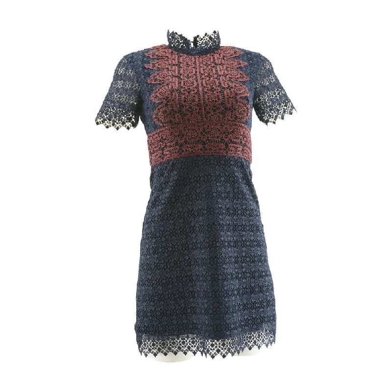 Navy Misc Mini Dress Stylish Spaghetti Strap Mini Dress