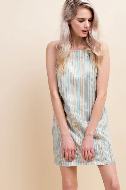 Over The Rainbow Mini Dress Comfortable One-Shoulder Mini Dress