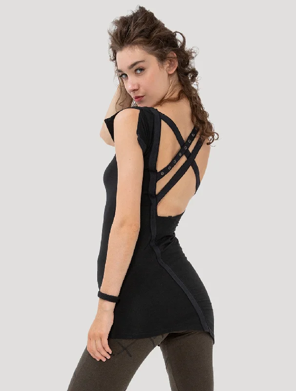 Pita Backless Mini Dress Trendy Lace Mini Dress