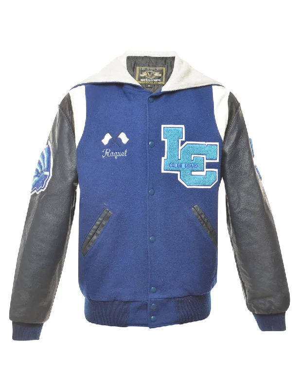 Sailor Style Team Jacket - M Embroidered Jacket Appliqued Jacket Beaded Jacket