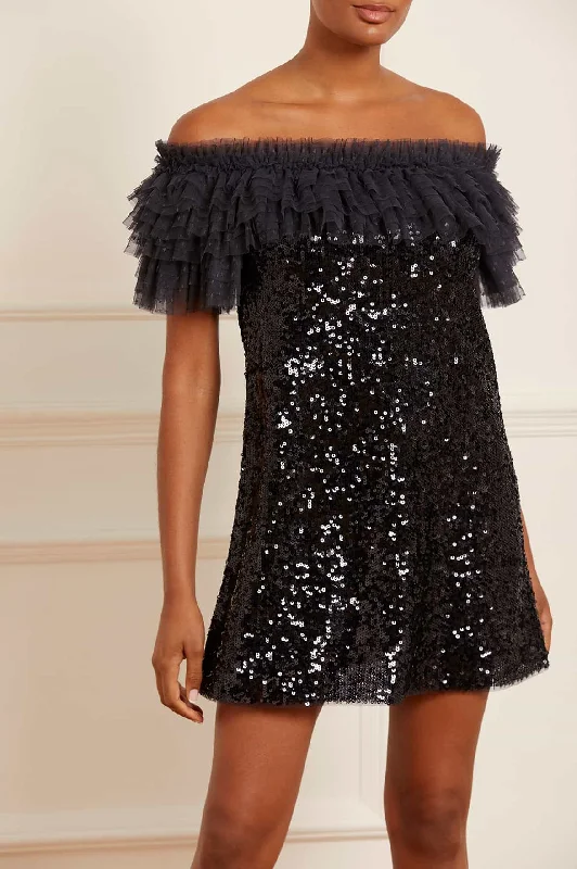 Stephanie Micro Mini Dress Comfortable Linen Mini Dress