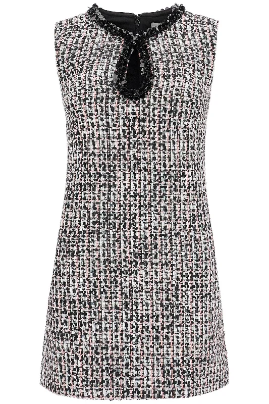 SELF PORTRAIT tweed bouclã© mini dress with Stylish Sweetheart Mini Dress