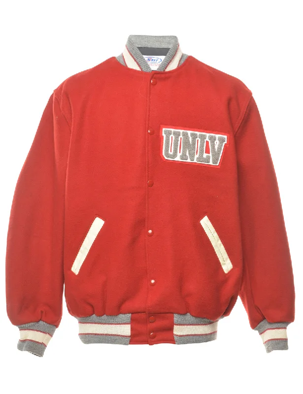 UNLV Red Team Jacket - L Bomber Jacket Anorak Windbreaker