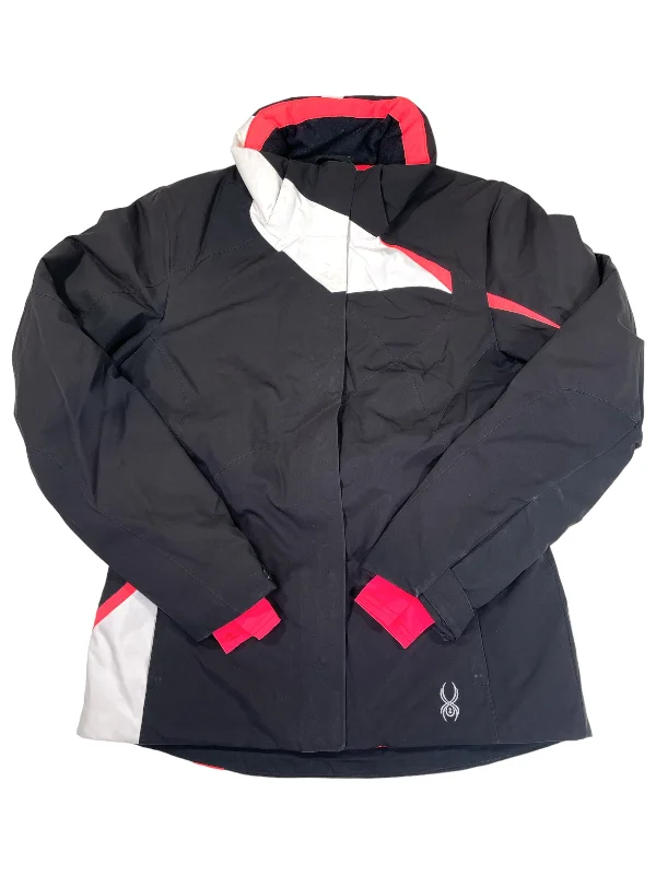 Womens Amp Insulated Ski Jacket Tiered Jacket Buttoned Jacket Zippered Jacket