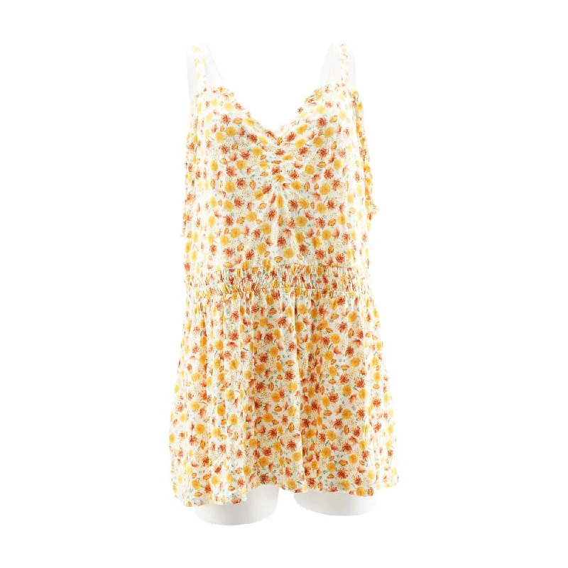 Yellow Floral Mini Dress Elegant Satin Lace Mini Dress