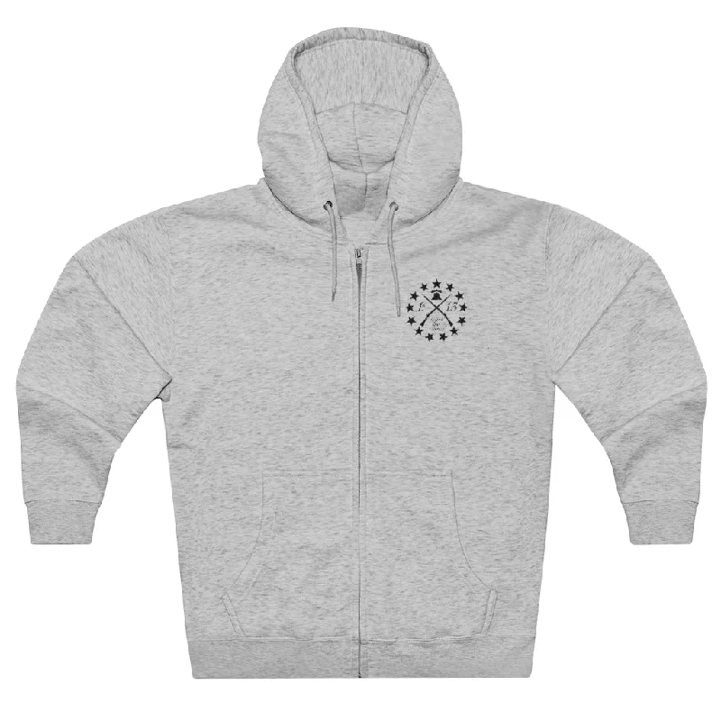 1st Thirteen (Logo Only), Premium Full Zip Hoodie Cotton Hoodie Fleece Lining Warmth 1st Thirteen (Logo Only), Premium Full Zip Hoodie Cotton Hoodie Fleece Lining Warmth