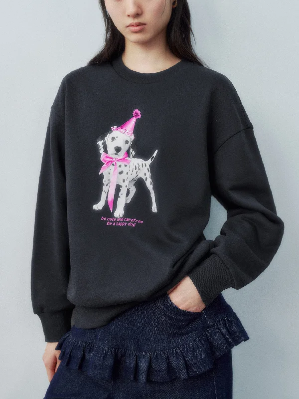 Crew Neck Loose Sweatshirts Hoodie with Earth Tones Natural Calm