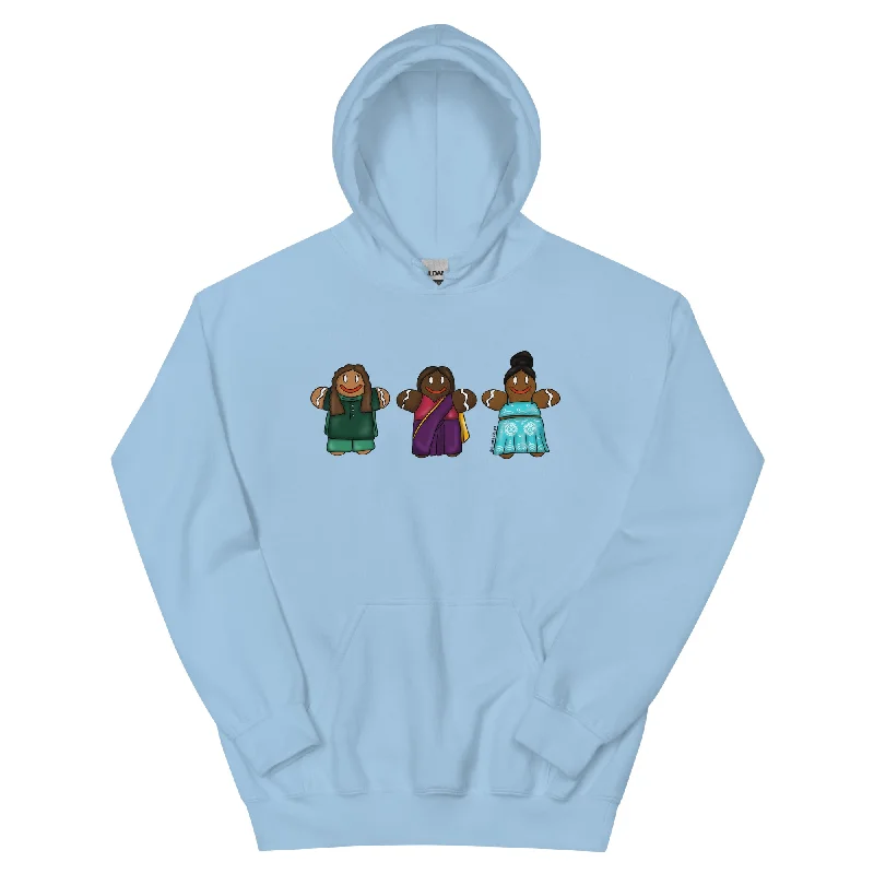 Desi Gingerbread Women Hoodie Hoodie with Drawstring Waist Adjustable Fitted
