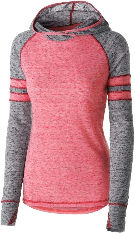 Holloway 229749 Ladies Advocate Hoodie - Scarlet Black Hoodie with Relaxed Fit Easy Casual Holloway 229749 Ladies Advocate Hoodie - Scarlet Black Hoodie with Relaxed Fit Easy Casual
