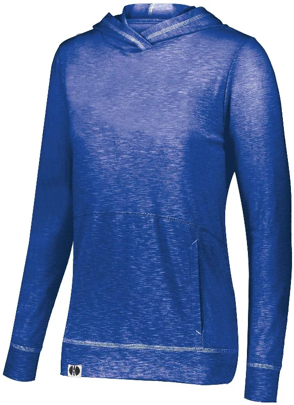 Holloway 229785 Ladies Journey Hoodie - Royal Hoodie with Lace Feminine Delicate