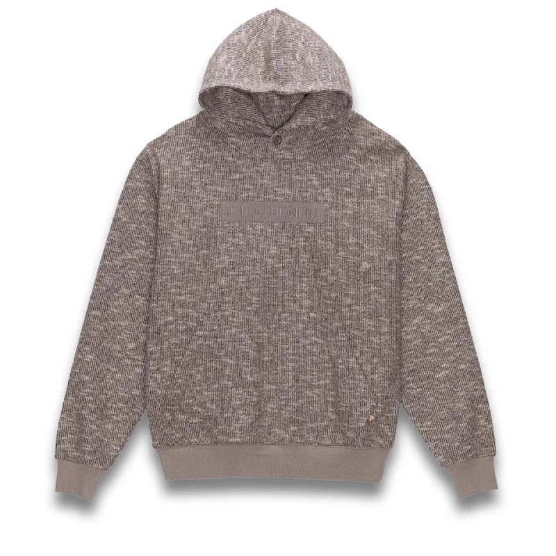 Honor The Gift Howard Knit Hoodie - Heather Hoodie with High Neck Warm Protective