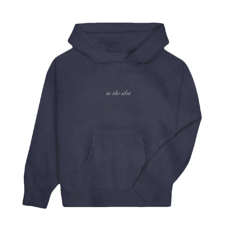 In The Slot Embroidered Hoodie Hoodie with Hem Lace Feminine Delicate