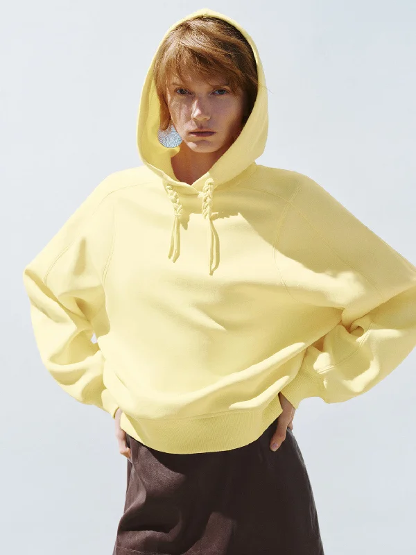 Loose Hoodie Sweatshirts Hoodie with Batwing Sleeves Loose Dramatic