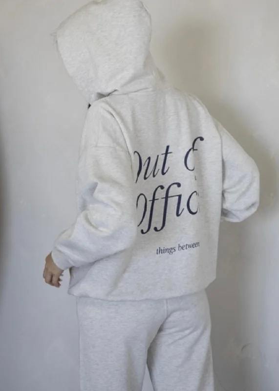Out of Office Hoodie Set Hoodie with Pattern Geometric Abstract