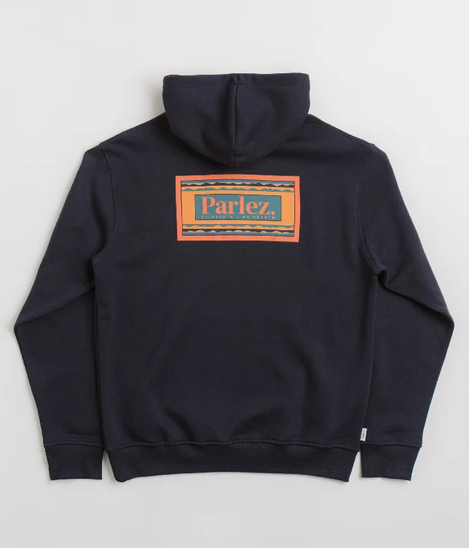 Parlez Uintah Hoodie - Navy Hoodie with Rhinestones Sparkly Elegant