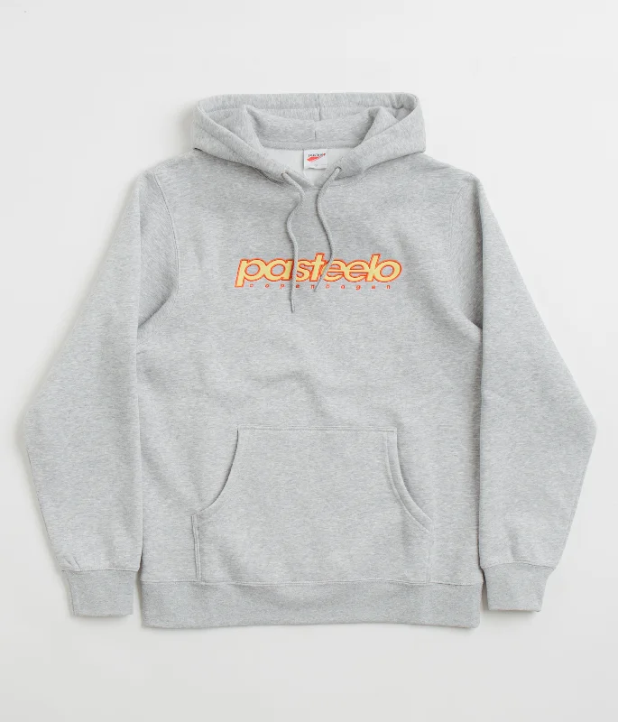 Pasteelo Race Hoodie - Heather Grey Hoodie Jacket Zipper Layering