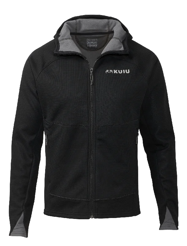 Peloton 240 Full Zip Hoodie | Black Hoodie with Tie-Dye Psychedelic Retro