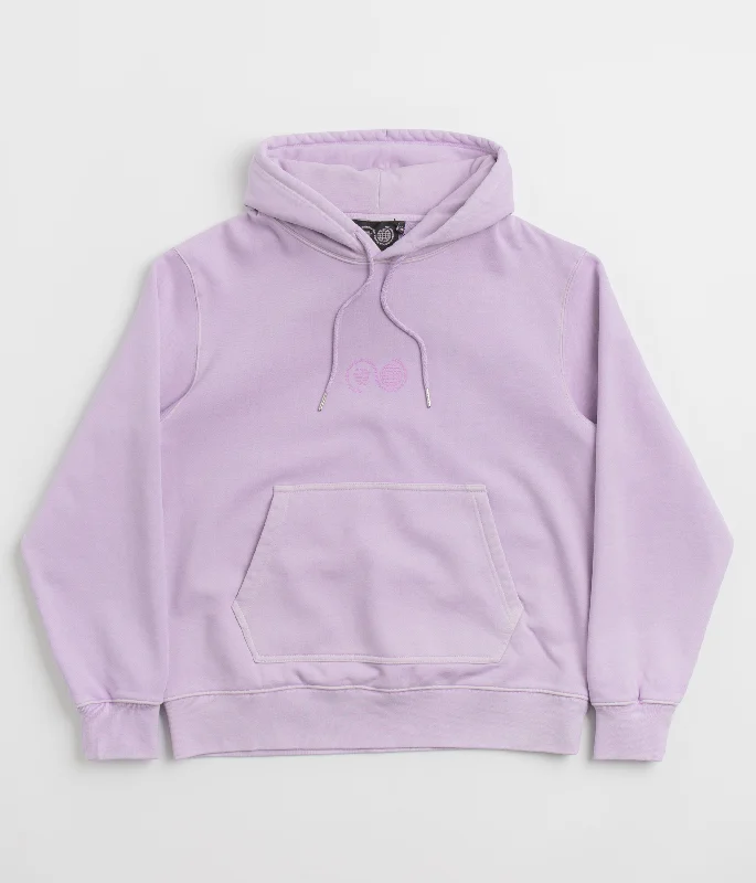 Purple Mountain Observatory Garment Dye Hoodie - Lilac Hoodie with Lace Feminine Delicate Purple Mountain Observatory Garment Dye Hoodie - Lilac Hoodie with Lace Feminine Delicate