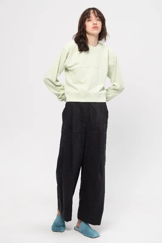 Marin Sweatshirt, Mint Hoodie with V-Neck Classic Versatile