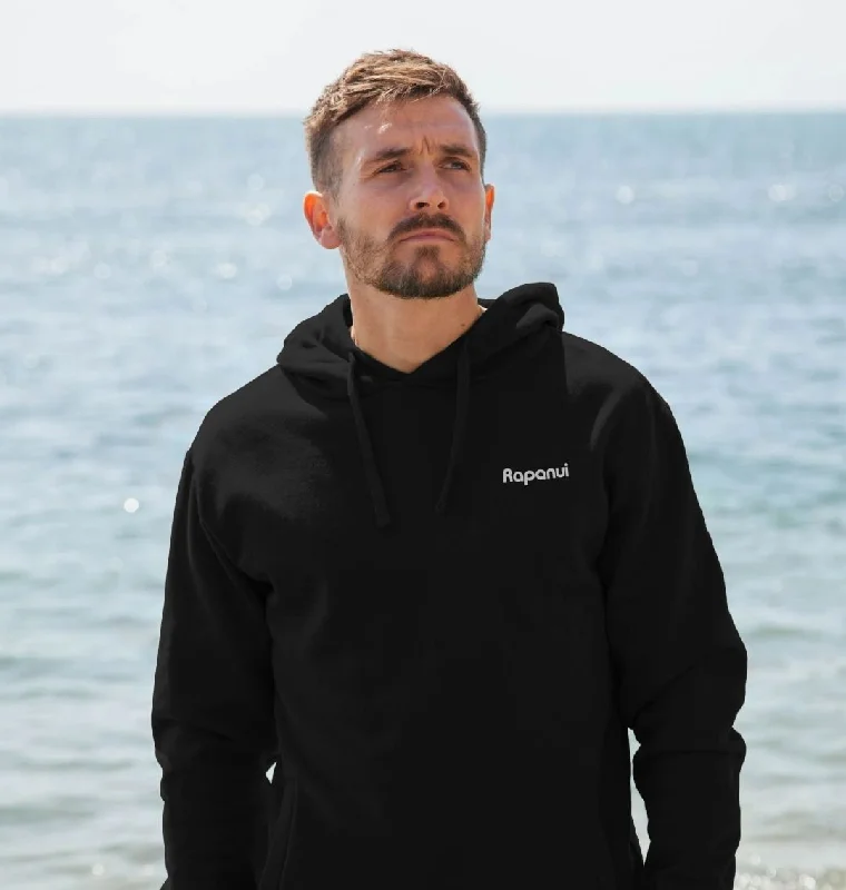 Rapanui Logo Hoodie Hoodie with Magnetic Closure Innovative Modern