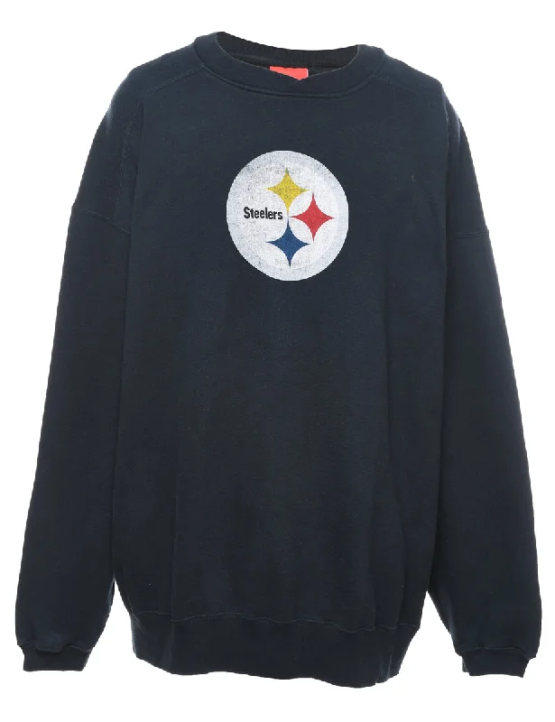 Reebok Football Sports Sweatshirt - XL Hoodie with Cuffed Sleeves Snug Secure