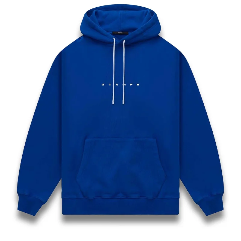 Stampd Micro Strike Perfect Hoodie - Ocean Hoodie with Rolled Sleeves Casual Relaxed
