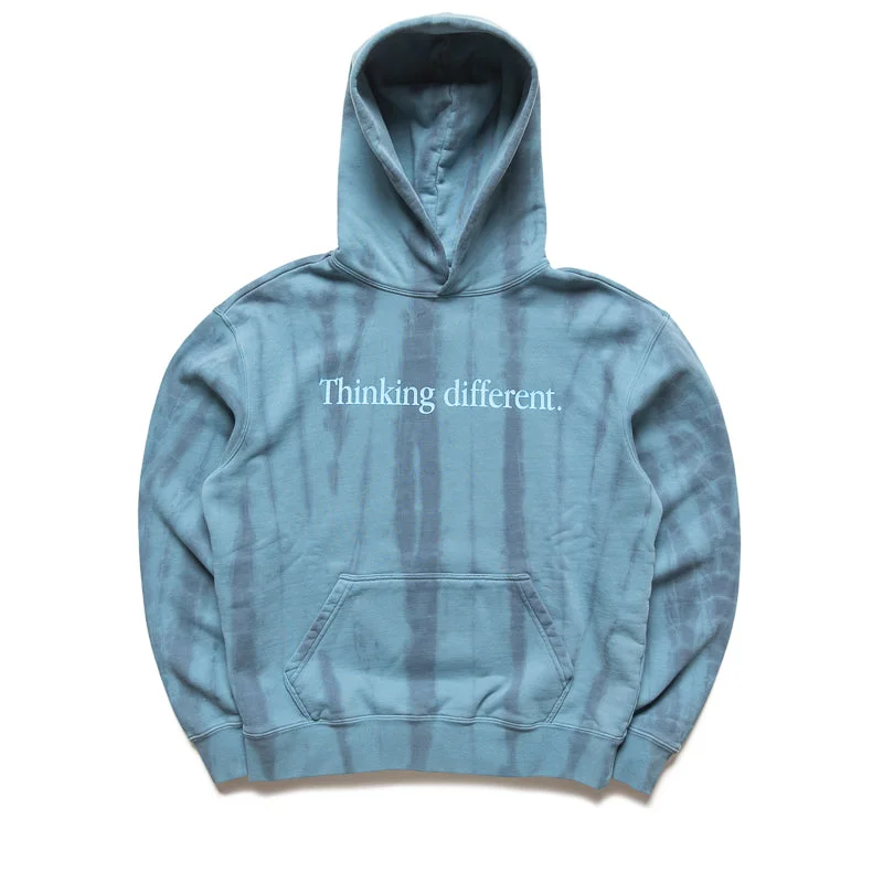 Supervsn Thinking Different Dye Hoodie - Blue Oversized Hoodie Comfort Casual