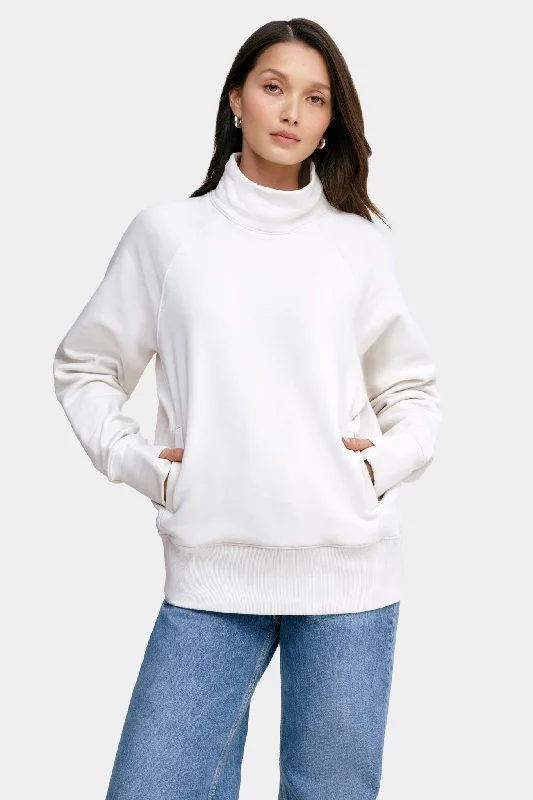 Torrence Sweatshirt Hoodie with Hem Ribbing Snug Secure