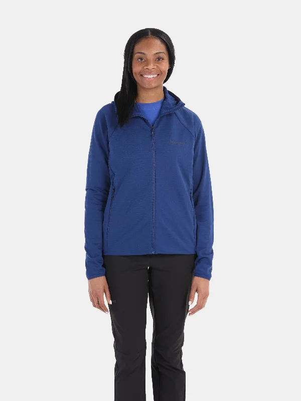 Wm's Leconte Fleece Hoody Hoodie with Hem Applique Textured Unique
