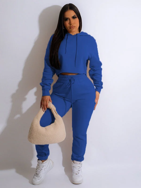 Women's Solid Color Power Blend Matching Sweatshirt And Sweatpants Hoodie with Print Artistic Unique Women's Solid Color Power Blend Matching Sweatshirt And Sweatpants Hoodie with Print Artistic Unique