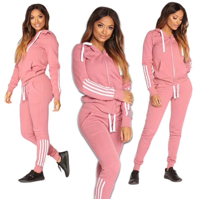 2023 Spring Autumn Women Sweatshirt Set Solid Color Casual Zipper Hoodies Daily Gym Jogging 2 Pieces Set New Woman Pant Sets Hoodie with Toggle Buttons Decorative Unique 2023 Spring Autumn Women Sweatshirt Set Solid Color Casual Zipper Hoodies Daily Gym Jogging 2 Pieces Set New Woman Pant Sets Hoodie with Toggle Buttons Decorative Unique