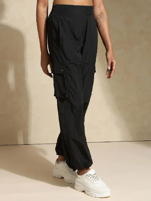 AeroTraq Cargo Pants Black Lightweight Jogger Pants