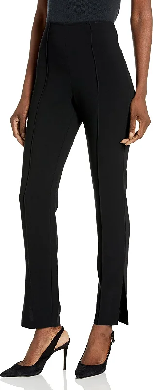 Cinq à Sept Womens Brianne Pants, Black Fashionable Tapered Leg Pants