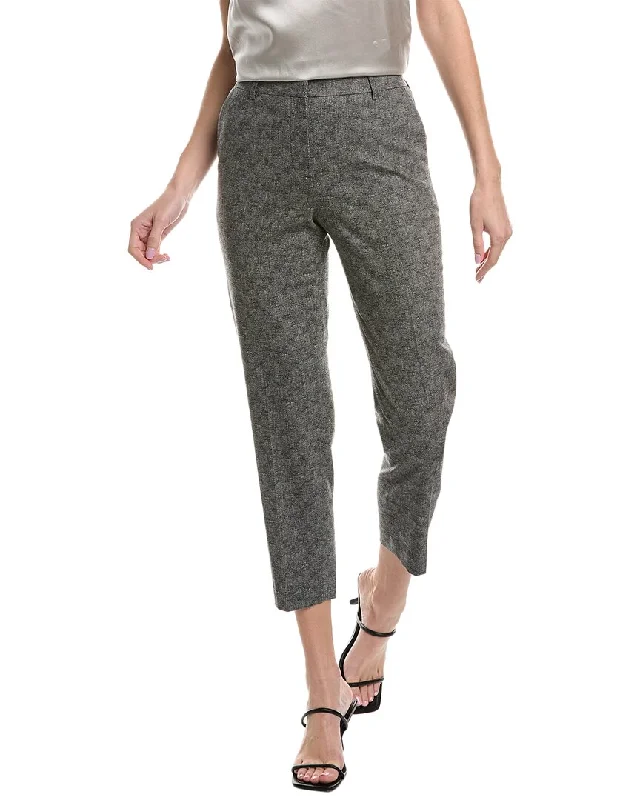 Lafayette 148 New York Clinton Wool-Blend Ankle Pant Casual Yoga Pants