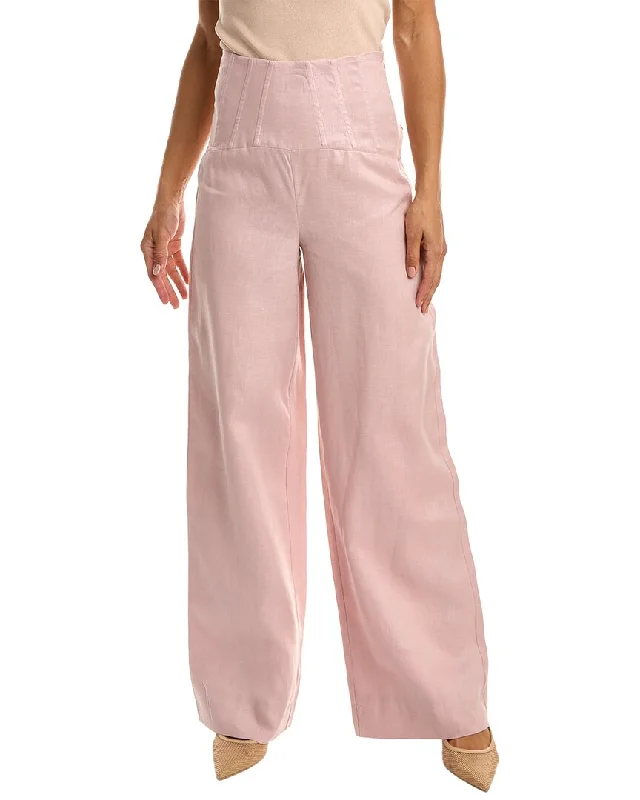 Nicholas Aurel Linen Pant Formal Wide-Leg Pants