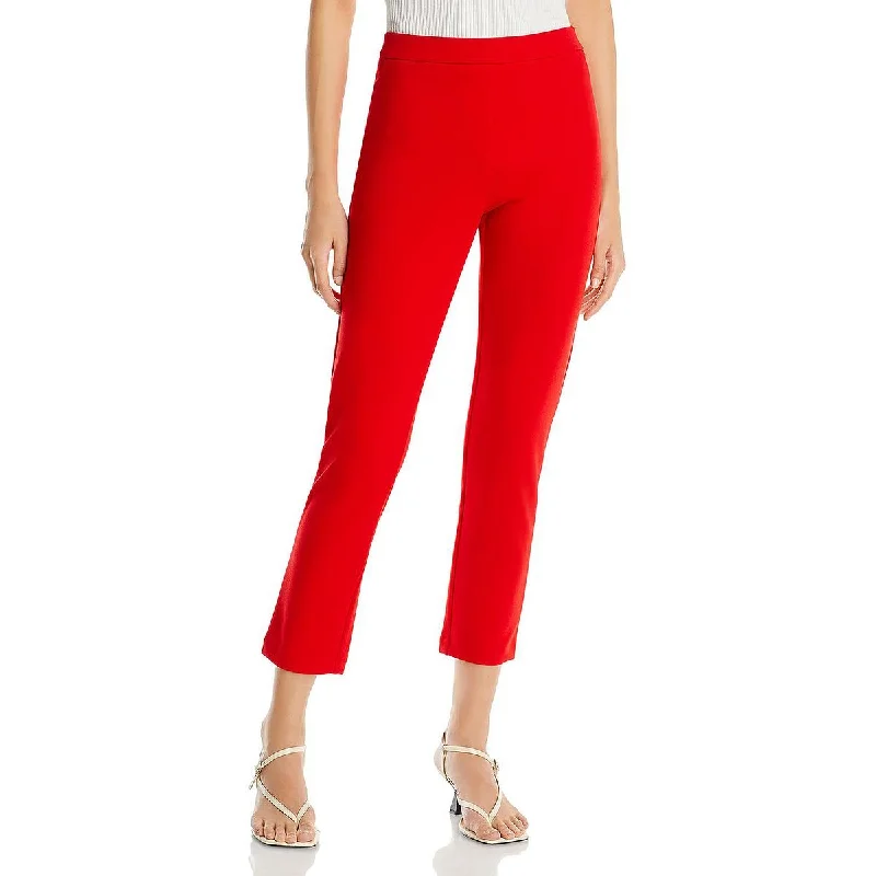 Womens Straight Pull On Cropped Pants Modern Bootcut Pants
